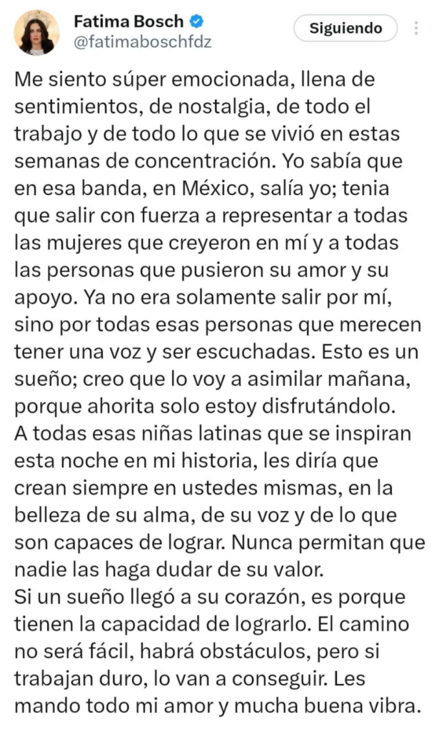 La mexicana Fátima Bosch se corona Miss Universo 2025
