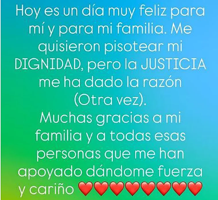 Belén Esteban se pronuncia sobre la sentencia condenatoria a Toño Sanchís
