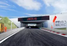 Santander será Founding Partner del Fórmula 1 Tag Heuer Gran Premio de España 2026 Simulación del nuevo circuito urbano de Fórmula 1 de Madrid a su paso por IFEMA