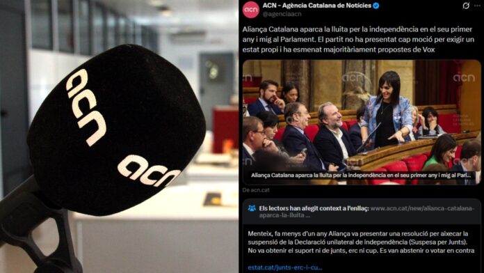 Acusan a la ACN de “manipular” contra Aliança Catalana