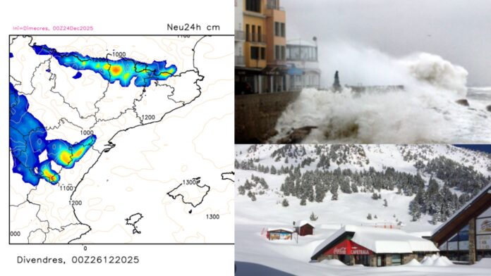 Alerta máxima: olas de 6 metros y 200 mm de lluvia amenazan Nadal i Sant Esteve