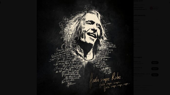 Imagen publicada por la agencia de representación El Dromedario Records para dar a conocer el fallecimiento de Robe Iniesta a los 63 años.