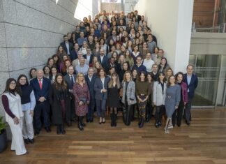 Participantes de la Red Solidaria del Santander durante su encuentro anual.
