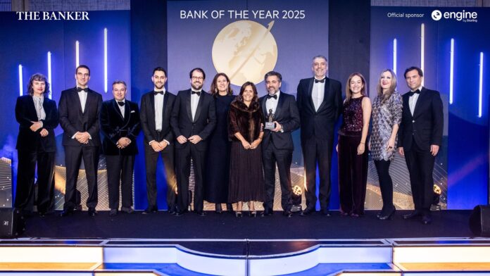 Un momento de la entrega del premio Bank of the Year 2025.