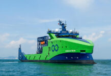 Barco de la empresa de robótica marina Ocean Infinity.