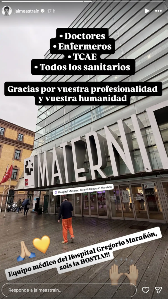 Lidia Torrent y Jaime Astrain informan sobre el estado de salud de su hija tras su hospitalización
