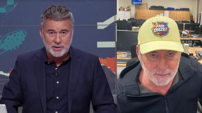 Xavier Valls, durante una emisión de “Onze”, el espacio deportivo que presenta en TV3/Esport3.