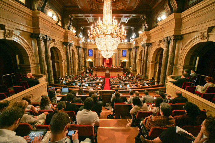 El hemiciclo del Parlament, en una imagen de archivo.