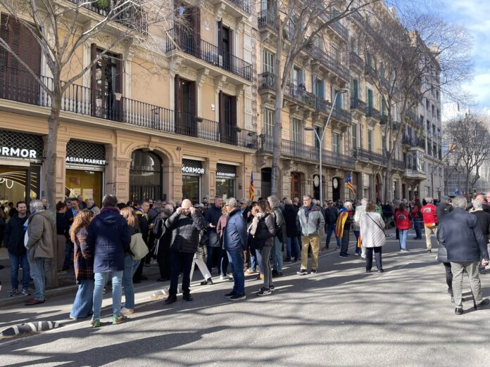 Pinchan las manifestaciones contra Rodalies en Barcelona