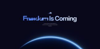 Captura de pantalla del portal freedom.gov con el mensaje "La información es poder. Reclama tu derecho humano a la libertad de expresión. Prepárate".