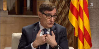 Salvador Illa, durante la entrevista de ayer en TV3.