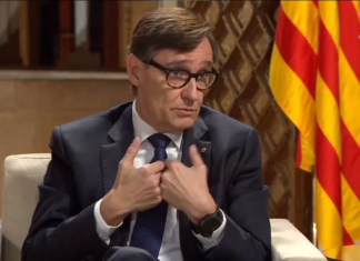 Salvador Illa, durante la entrevista de ayer en TV3.