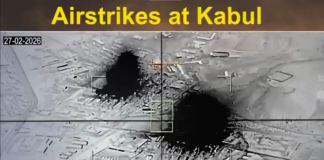 Un ataque aéreo sobre Kabul, en una imagen que refleja la escalada entre Pakistán y Afganistán.