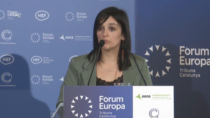 Sílvia Orriols, durante su charla en el evento.