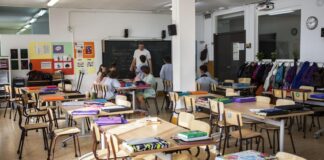 Aula de escuela catalana