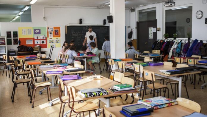 Aula de escuela catalana