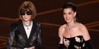 Anne Hathaway y Anna Wintour