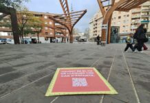 Cartel del PP en Barcelona denunciando el precio del metro cuadrado de alquiler más caro de España