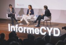 Ana Botín y Mariano Sigman conversan sobre el Informe CYD 2025 y el papel de la IA en la universidad española.