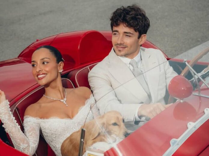 Charles Leclerc y Alexandra Saint Mleux