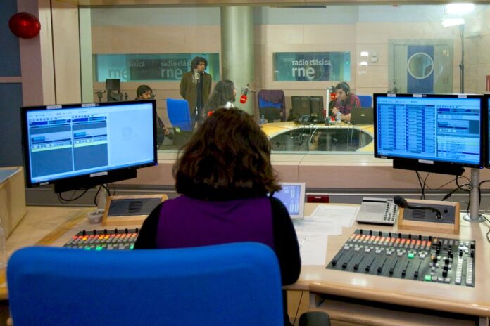 estudio de radio en directo
