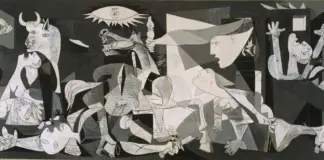 Cuadro Guernica de Pablo Picasso sobre los horrores de la Guerra Civil española
