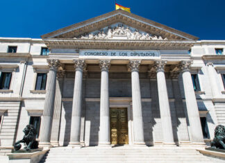 el Congreso de los Diputados en Madrid