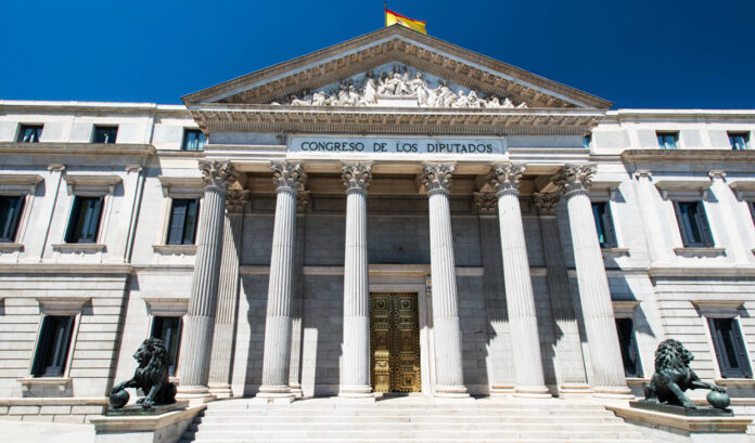 el Congreso de los Diputados en Madrid