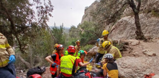 Rescate de escaladores heridos en Montserrat con equipos del GRAE y personal sanitario