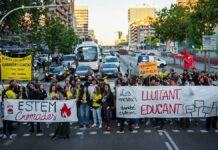 huelga de profesores en Catalunya