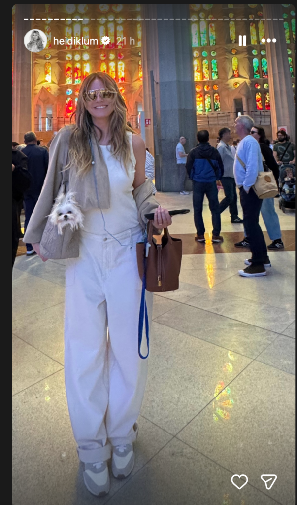 Heidi Klum conquista las redes con su visita a la Sagrada Familia de Barcelona