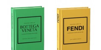 Portadas de los libros “Pequeño libro de Bottega Veneta” y “Pequeño libro de Fendi” publicados por Blume