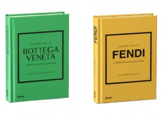 Portadas de los libros “Pequeño libro de Bottega Veneta” y “Pequeño libro de Fendi” publicados por Blume