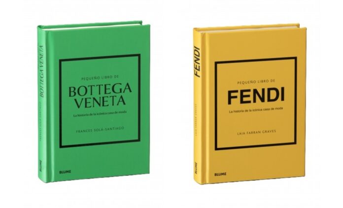 Portadas de los libros “Pequeño libro de Bottega Veneta” y “Pequeño libro de Fendi” publicados por Blume