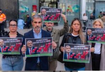 Gonzalo de Oro y miembros de VOX Barcelona denuncian el aumento de la delincuencia en la ciudad