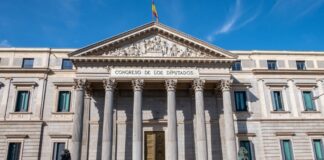 Fachada del Congreso de los Diputados
