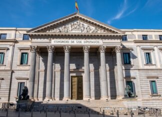 Fachada del Congreso de los Diputados