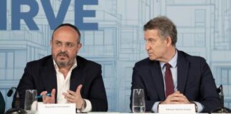 Alberto Núñez Feijóo y Alejandro Fernández
