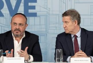 Alberto Núñez Feijóo y Alejandro Fernández