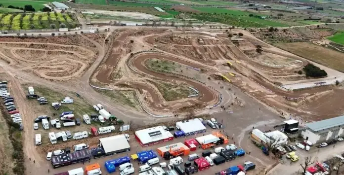 Vista aérea del Circuit de Motocròs de Catalunya, en Bellpuig, que retomará la actividad deportiva en otoño de 2026.