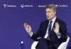 Feijóo durante su intervención en el Cercle d'Economia