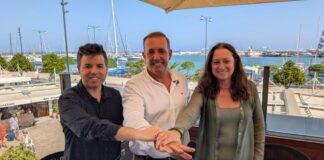Oriol Gès, Enric Daza y Aurora Fornos