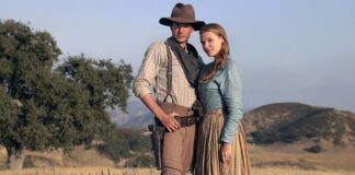 Los protagonistas de El largo viaje del amor, adaptación de la novela de Janette Oke sobre los pioneros del Oeste americano.