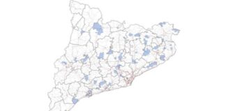 Mapa de Cataluña con los 53 nuevos municipios declarados mercado residencial tensionado