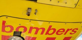 Helicóptero de los Bomberos de la Generalitat durante un operativo de rescate
