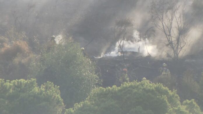 Incendio en Collserola.