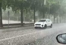 El temporal golpea Catalunya con granizadas, cortes de carreteras y caos ferroviario