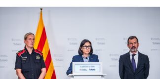 Momento de la presentación de los nuevos cargos de Interior y de los Mossos d'Esquadra.