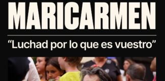 Maricarmen Abascal, símbolo de la lucha contra los desahucios, con el mensaje «Luchad por lo que es vuestro»