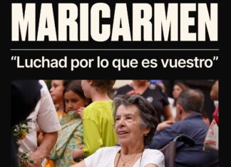 Maricarmen Abascal, símbolo de la lucha contra los desahucios, con el mensaje «Luchad por lo que es vuestro»